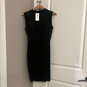 French Connection Black Midi Dress